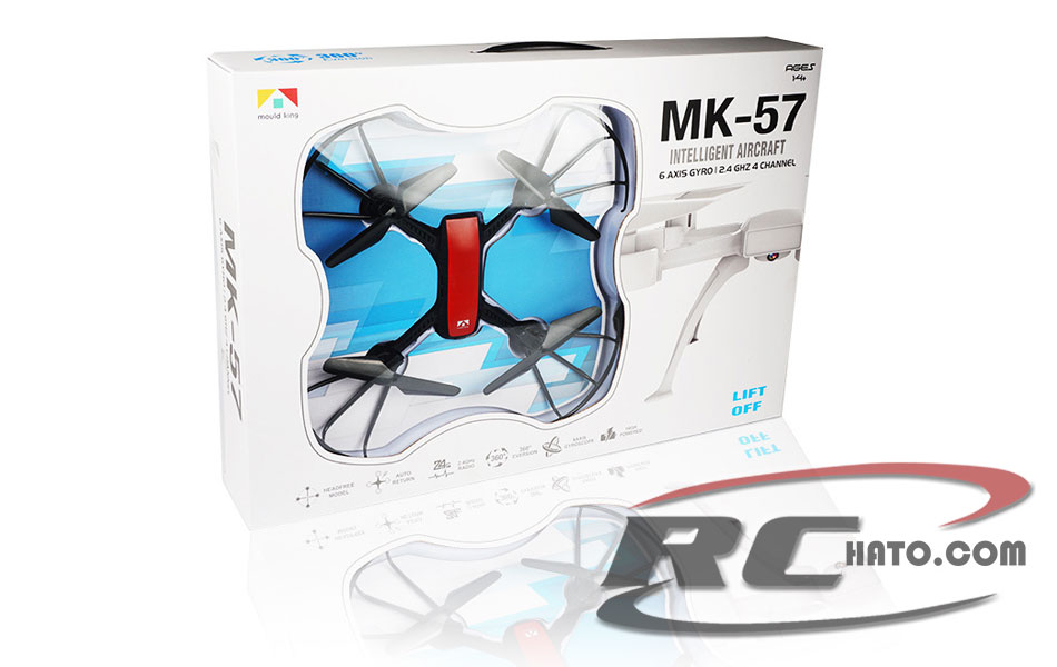 Flycam MK57 máy bay điều khiển từ xa 4 cánh có khe cắm camera HD